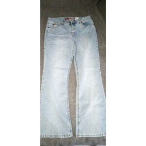 Mudd Jeans Vintage Y2K 90's Flare Womens Sz 15 Denim Blue Sandblast EUC